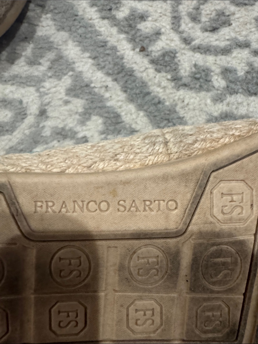 Franco Sarto Teal Suede Moccasin Loafers with White Trim - Picture 2 of 6